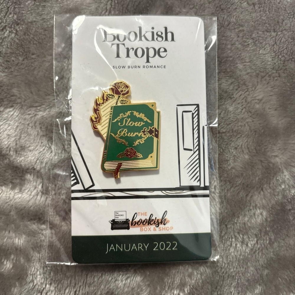 The Bookish Box Trope Slow Burn Romance Pin